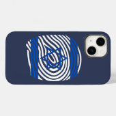 Coques Case-Mate iPhone ADN d'Israël (Verso (horizontal))