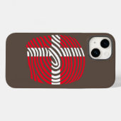 Coques Case-Mate iPhone ADN du Danemark (Verso (horizontal))