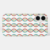 Coques Case-Mate iPhone ADN Mid Century Moderne Biologie STEM Blancs (Verso (horizontal))