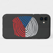 Coques Case-Mate iPhone ADN tchèque (Dos (Horizontal))