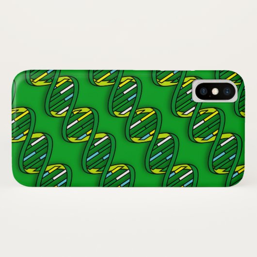 Coques Case-Mate iPhone ADN vert (Dos (Horizontal))