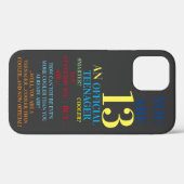 Coques Case-Mate iPhone Adolescent officiel 13e anniversaire garçon (Verso (horizontal))