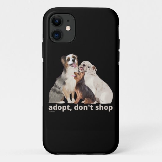 Coques Case-Mate iPhone ADOPT, DON'T SHOP save the animals dog rescue (Dos)