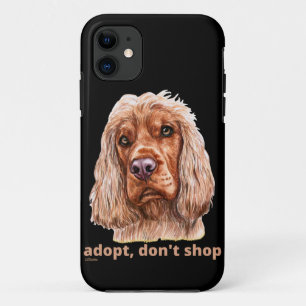 Case-Mate iPhone Case ADOPTER, NE PAS SHOP (Anglais Cocker Spaniel)
