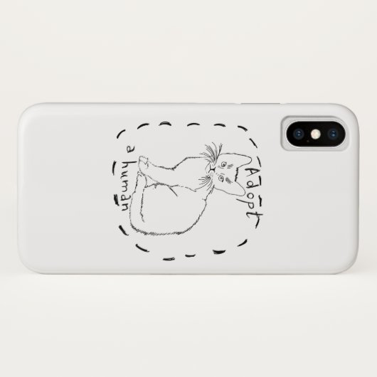 Coques Case-Mate iPhone Adopter un humain (Dos (Horizontal))
