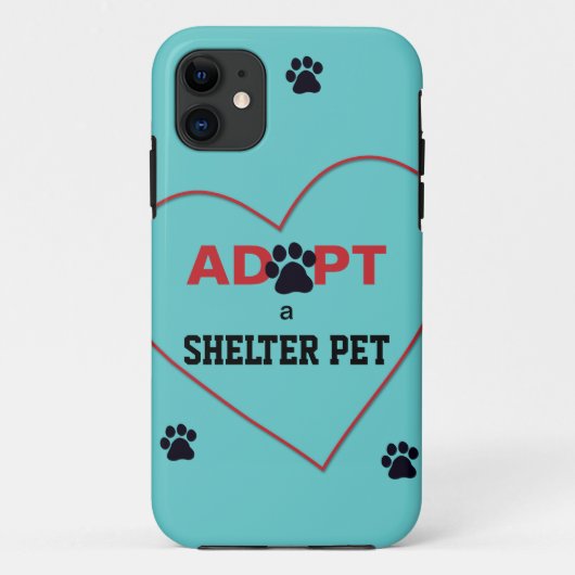 Coques Case-Mate iPhone Adoptez un animal familier d'abri (Dos)