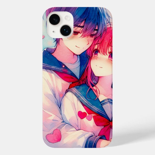 Coques Case-Mate iPhone Adorable Anime à thème Saint-Valentin (Verso)