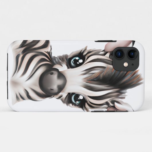 Coques Case-Mate iPhone adorable bébé Zebra (Dos (Horizontal))