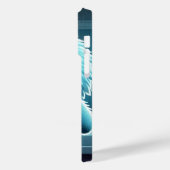 Coques Case-Mate iPhone Adorable Blue Fluffy (Verso / Gauche)