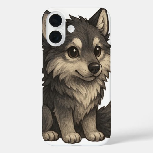 Coques Case-Mate iPhone Adorable Boîtier de téléphone Wolf (Verso)