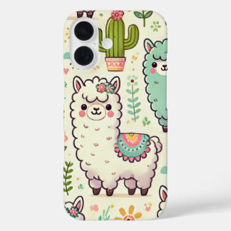 Coques iPhone 16 Adorable Boîtier téléphonique Alpaca 🦙 📱
