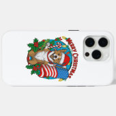 Coques Case-Mate iPhone adorable chien de Noël (Verso (horizontal))
