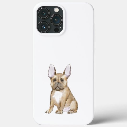 Coques Case-Mate iPhone Adorable chiot français bulldog (Verso)