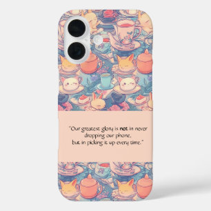Coques iPhone 16 Adorable Doodle Art Peint