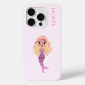 Coques Case-Mate iPhone Adorable sirène rose (Verso)