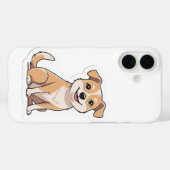 Coques Case-Mate iPhone adorable souriant doux chien errant (Verso (horizontal))