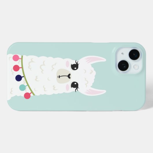 Coques Case-Mate iPhone Adorable visage Alpaca (Verso (horizontal))