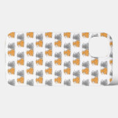 Coques Case-Mate iPhone Adorables chatons fantaisistes orange et gris (Verso (horizontal))
