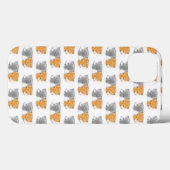 Coques Case-Mate iPhone Adorables chatons fantaisistes orange et gris (Verso (horizontal))