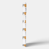 Coques Case-Mate iPhone Adorables chatons fantaisistes orange et gris (Verso / Droite)