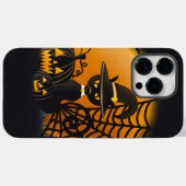Coques Case-Mate iPhone Adorables Halloween Chat Et Citrouille (Verso (horizontal))