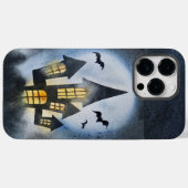 Coques Case-Mate iPhone Adorables Halloween Maison et chauves-souris hanté (Verso (horizontal))