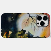 Coques Case-Mate iPhone Adorables Halloween scène hantée (Verso (horizontal))
