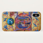 COQUES Case-Mate iPhone ADORATION DU MONOGRAMME DE PARCHEMENT MAGI NOËL (Dos (Horizontal))