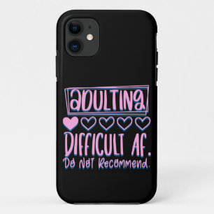 Case-Mate iPhone Case Adulte Adulte Difficile AF Ne Recommanderait Pas