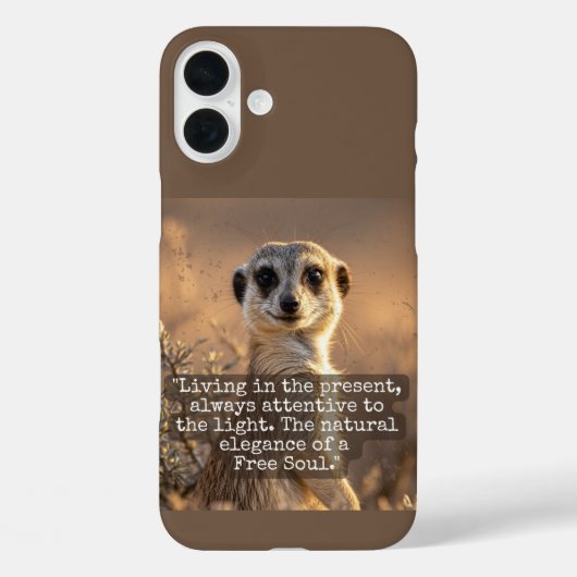 Coques Case-Mate iPhone Adventurous Meerkat Living (Verso)