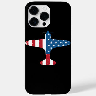 Coque Pour Pour iPhone 14 Pro Max Aéronef avion USA Drapeau Vétérinaire Cadeau de pi