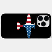 Coques Case-Mate iPhone Aéronef avion USA Drapeau Vétérinaire Cadeau de pi (Verso (horizontal))