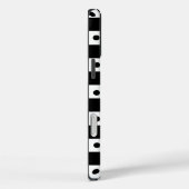 Coques Case-Mate iPhone Aesthetic black white checkerboard with retro dots (Verso / Droite)