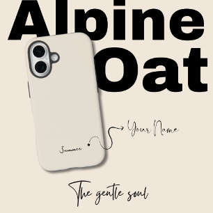 Coques iPhone 16 Aesthétique beige de l'avoine alpine