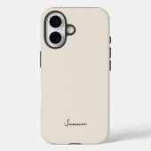 Coques Case-Mate iPhone Aesthétique beige de l'avoine alpine (Verso)