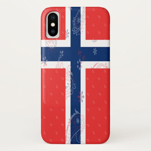 Coques Case-Mate iPhone Affaire de téléphone avec drapeau de la Norvège (Dos)
