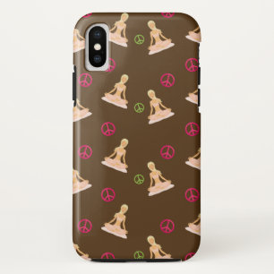 Case-Mate iPhone Case Affaire de téléphone cellulaire Peace Love & Yoga