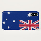 Coques Case-Mate iPhone Affaire de téléphone du drapeau australien (Dos (Horizontal))