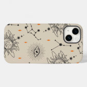 Coques Case-Mate iPhone Affaire téléphonique d'astrologie unique (Verso (horizontal))