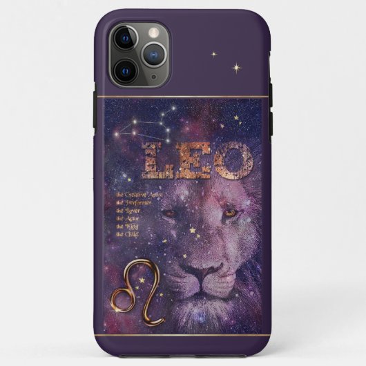 Coques Case-Mate iPhone Affaire téléphonique Leo ♌ (Dos)