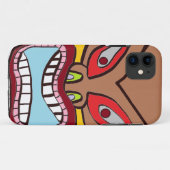 Coques Case-Mate iPhone Affaire téléphonique Tiki (Dos (Horizontal))