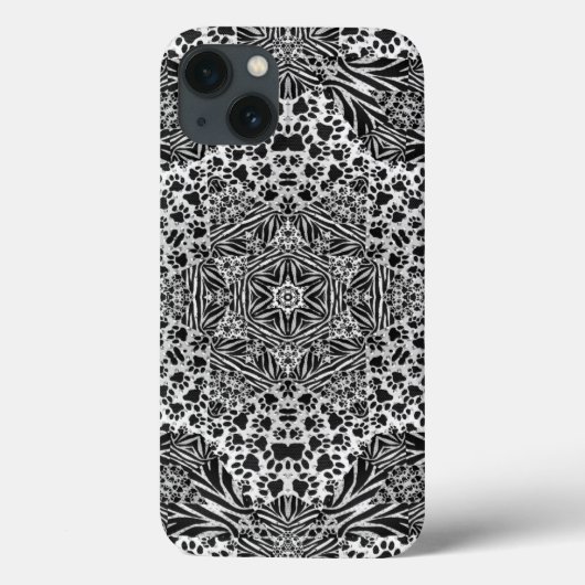 Coques Case-Mate iPhone Affaire Zebra Empreintes de pattes Militaire Grade (Verso)