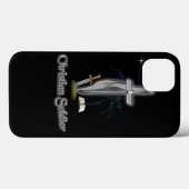 Coques Case-Mate iPhone Affaires de soldat chrétien (Verso (horizontal))
