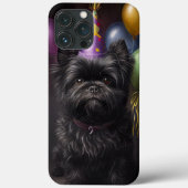Coques Case-Mate iPhone Affenpinscher Chien Ballons d'anniversaire (Verso)