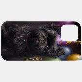 Coques Case-Mate iPhone Affenpinscher Chien Ballons d'anniversaire (Verso (horizontal))