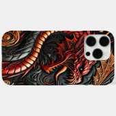 Coques Case-Mate iPhone Affichage du dragon rouge mythique (Verso (horizontal))