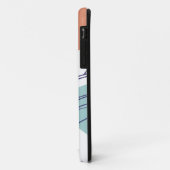 Coques Case-Mate iPhone affiche de dessin au trait de femme buvant du café (Dos/Gauche)