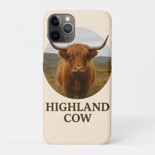 Case-Mate iPhone Case Affiche de portrait de vache des Highlands avec "V
