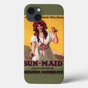 Etui iPhone 13 Affiche de raisin sec de la Californie de