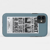 Coques Case-Mate iPhone Affiche de recherche de Lucius Malfoy (Dos (Horizontal))